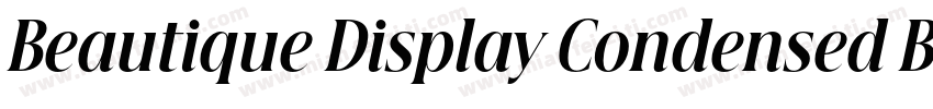 Beautique Display Condensed Black字体转换